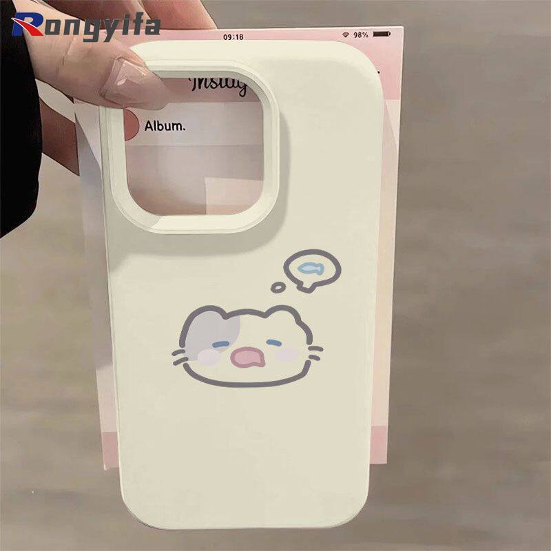 Ốp Điện Thoại Mèo Hoạt Hình Cho OPPO Reno 15F 15C 15 Pro Max Mini 14 13 11 Pro 5G Vỏ Màu Kẹo Dễ Thương Ngộ nghĩnh Mờ Chống Sốc Ốp Lưng Mềm