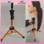 MYPANDA - Tóc giả kim loại trên đầu mannequin có chân đế điều chỉnh, phù hợp để làm tóc và đào tạo.
