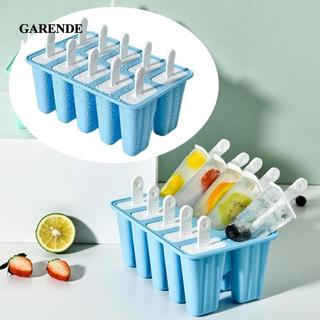 Garende DIY Ice Lolly Cream Khuôn Khay Đá Silicon Kem Khuôn Khay Dễ Dàng Phát Hành