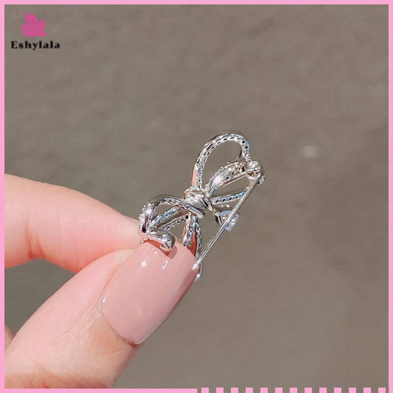 Eshylala Nơ Kim Cương Giả Trâm Cài Áo Cho Nữ Bé Gái, Cardigan Kẹp Phụ Kiện Trang Sức [MỚI]