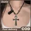 Dây chuyền kim loại chữ thập phong cáchpunk gothic, phù hợp dự tiệc và làm quà tặng