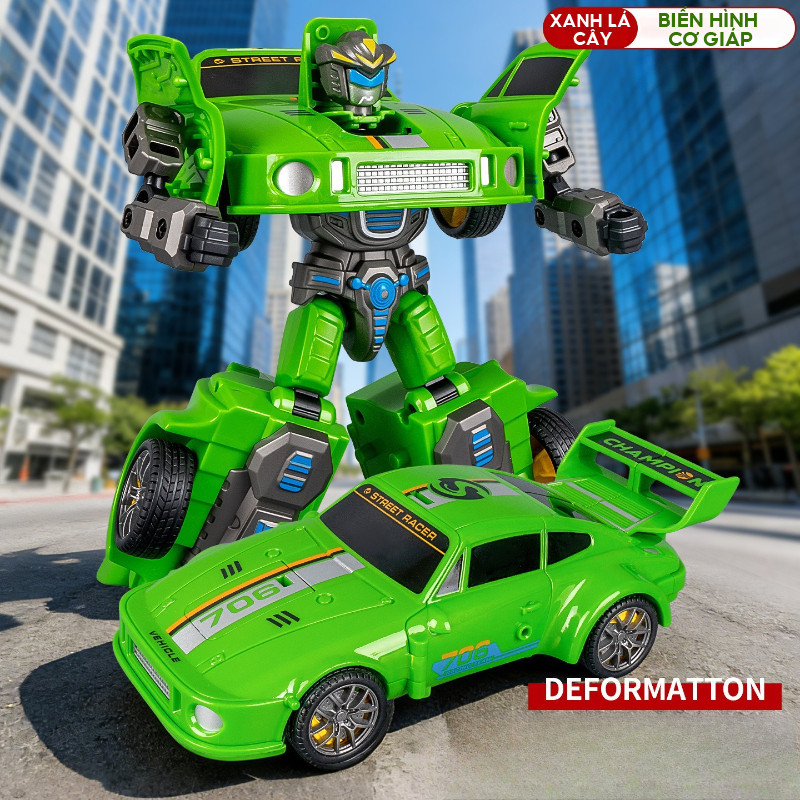 Đồ Chơi Ô Tô Có Robot Biến Hình, Nhiều Màu Sắc Làm, động Lực Quán Tính, Quà Tặng Ngày Trẻ Em Sinh Nhật