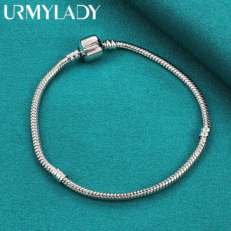 Vòng tay xích rắn bạc 925 cho nữ, phù hợp thời trang cưới và quyến rũ | URMYLADY