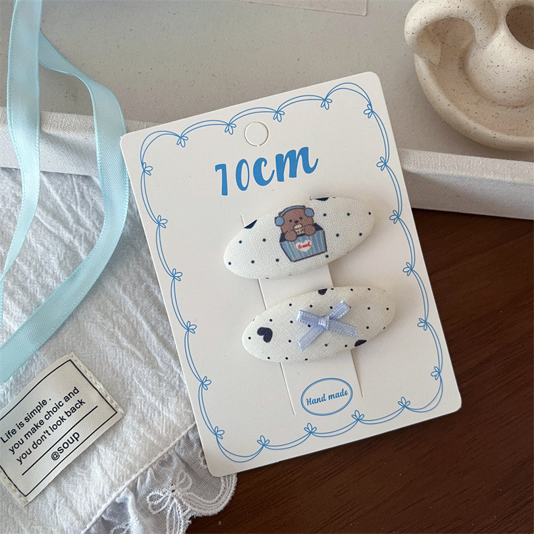 Hoạt Hình Gấu Nơ Kẹp Tóc Bé Gái Nổ Kẹp