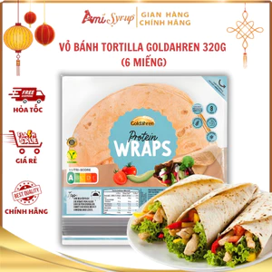 Vỏ Bánh Tortilla Goldahren 320g (6 Miếng), Mềm Dẻo Dễ Cuốn Thơm Ngon Chuẩn Vị Châu Âu