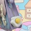 Yoo Creative Fried Egg Resins Móc khóa Soft Pressing Fidgets Đồ chơi dành cho trẻ em Người lớn