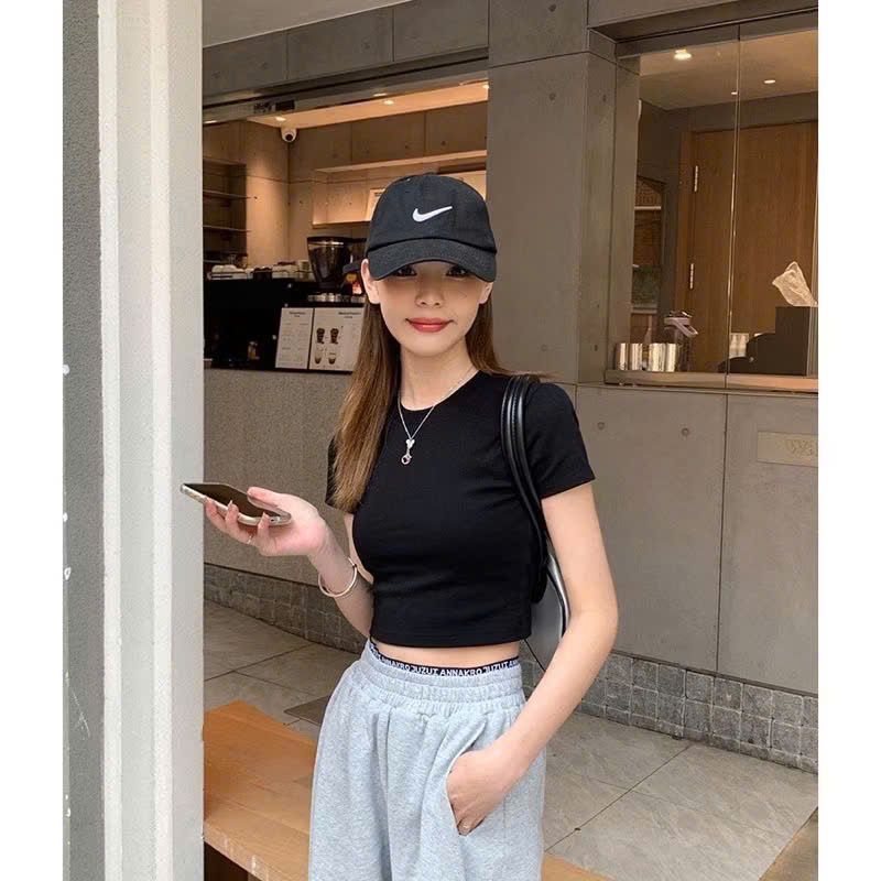 Áo thun croptop vải cotton 4 chiều form ôm mặc tôn dáng dành cho nữ freesize 40-55kg, giá rẻ kiểu dáng basic đủ màu