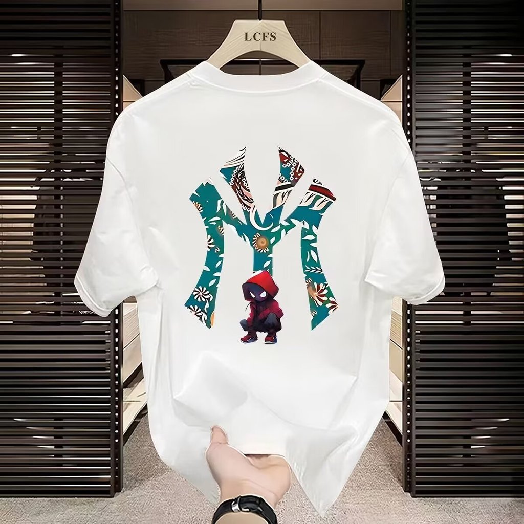 Áo Thun Nam Cotton Nguyên Chất, Phong Cách Hè Dạo Phố