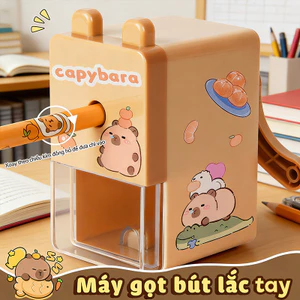 Dao cắt bút màu xoay tay, phù hợp với nhiều loại bút chì, kiểu dáng dễ thương, tiện lợi và thực tế