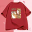 Áo thun unisex - In hình mèo hoạt hình - 100% cotton - Phong cách và đa năng - Thoải mái và mềm mại - Dáng rộng C004