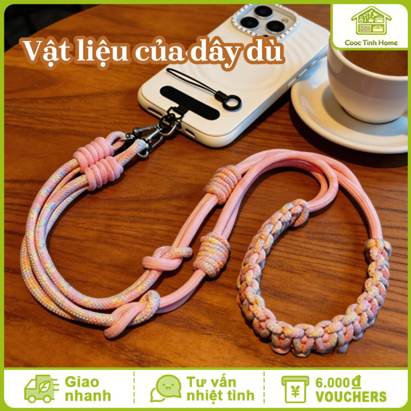 Dây Đeo Điện Thoại & Máy Ảnh Chống Mất - Phong Cách Dây Đeo Chéo Hàn Quốc Thời Trang, Màu Sắc Candy Pastel Dễ Thương