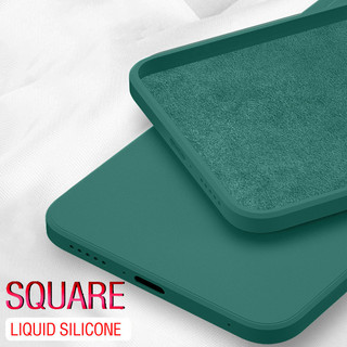 Ốp Điện Thoại Silicon Lỏng Vuông Cho OPPO A6X A6t A6C Màu Trơn Mềm Chống Sốc Ốp Lưng Silicon