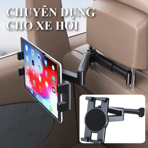 Giá đỡ điện thoại và máy tính bảng, máy tính bảng 4.7-12.9 inch gắn sau ghế ô tô, Xoay 360 độ, kéo giãn linh hoạt