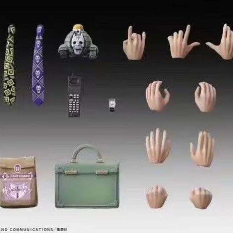 JOJO Kỳ Dị Phiêu Lưu Kim Cương Không Thể Phá Hủy Kira Yoshikage Tím Di Chuyển Hình Mẫu 16cm