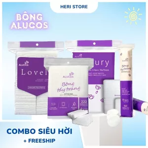 Bông Tẩy Trang Alucos Lovely, Luxury... (150, 222, 210 miếng) Heri Skin