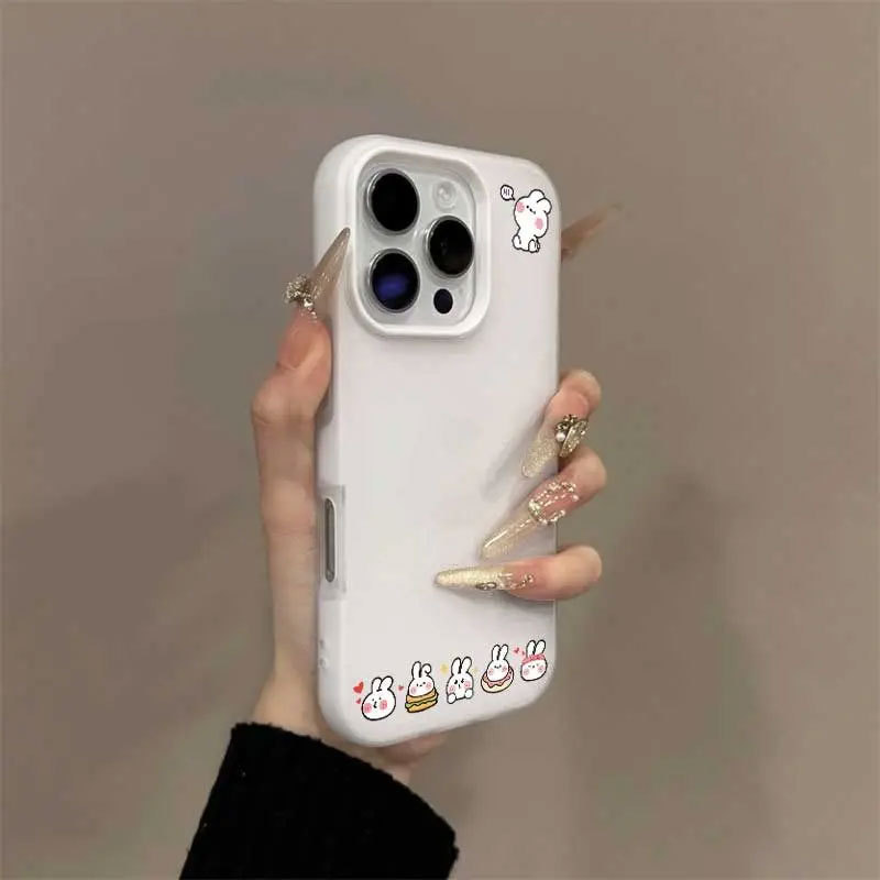 Ốp Hình Thỏ Nhỏ Nhắn Cho iPhone 11-16 Pro Max Chống Rơi