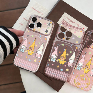 Ốp điện thoại mềm mờ bảo vệ siêu mỏng hoạt hình dễ thương cho IPhone Air 17 16 13 11 12 15 14 Pro Max 14 16 15 Plus