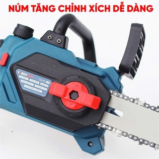 Máy Cưa Xích Pin 12inch BOSSUN BS-CS12BLC Tra Nhớt Tự Động - Động Cơ Không Chổi Than, Bản nâng cấp của BS - CS 12PRO