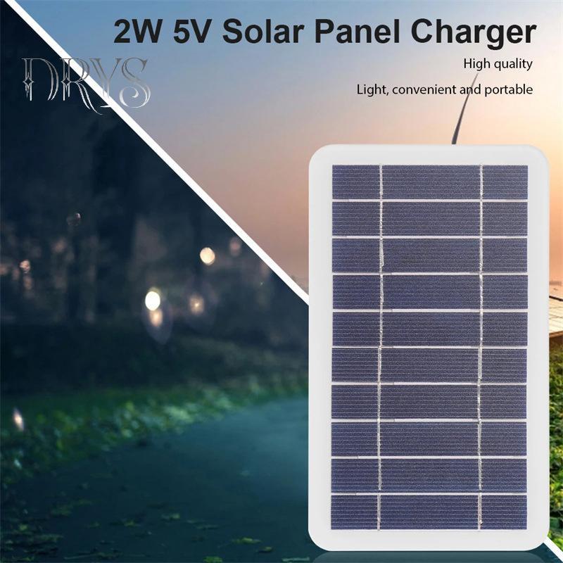 (TFT) Bảng Điều Khiển Năng Lượng Mặt Trời 2W Với USB Chống Thấm Nước Đi Bộ Đường Dài Và Cắm Trại Pin Di Động Điện Thoại Di Động Sạc Ngân Hàng Bảng Sạc 5V MỚI