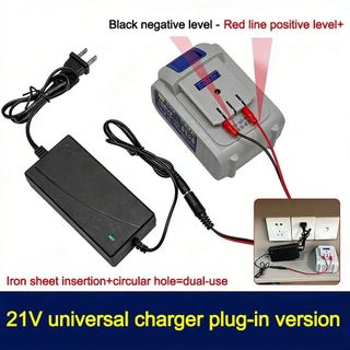 Bộ sạc pin lithium OUSXA, Bộ sạc hai đầu Lithium 18 / 21V / 24V đa năng, Bộ sạc cắm bảo vệ quá tải