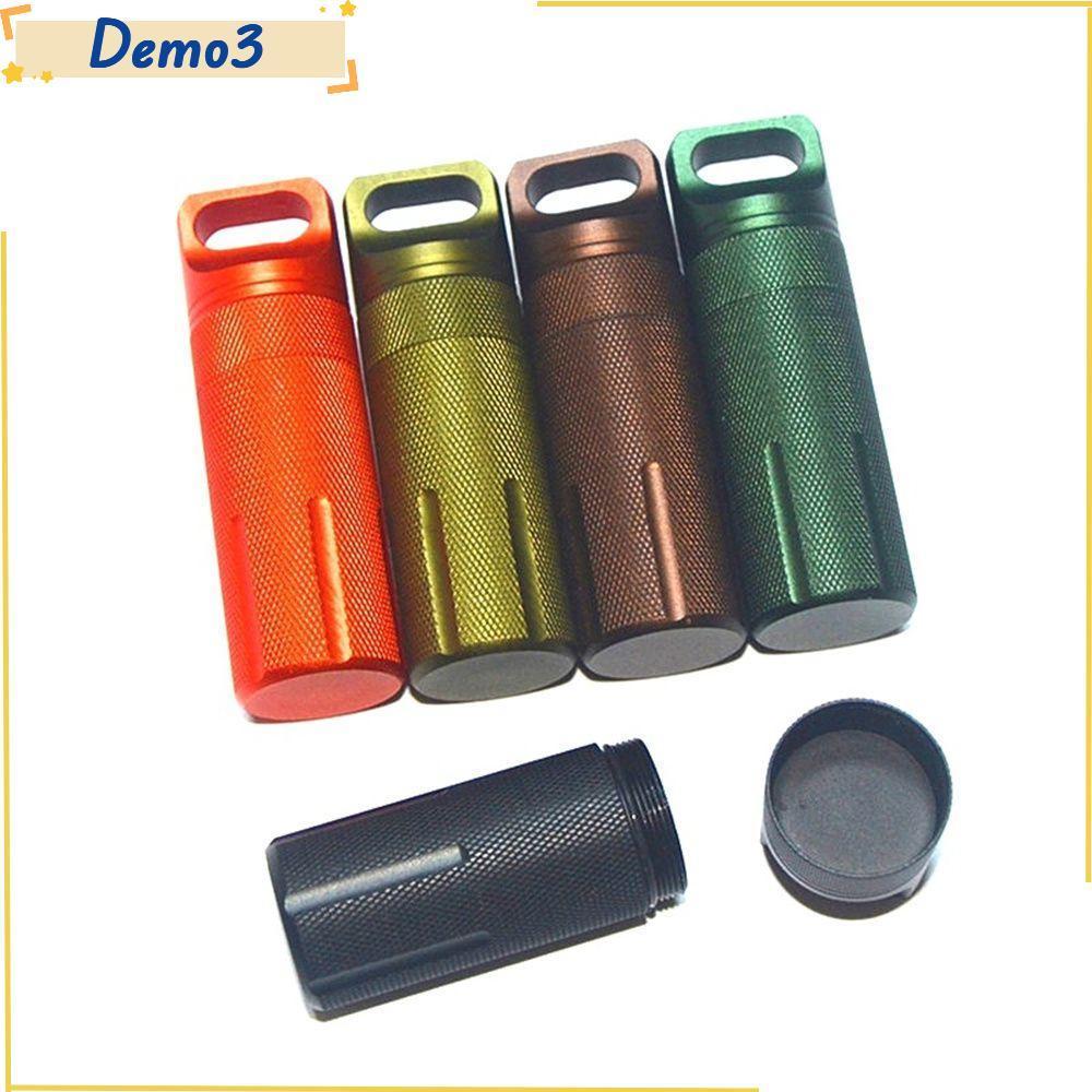 Chai Niêm Phong Chống Thấm Nước Nhôm - Hộp Đựng Thuốc Kín Khí EDC Dành Cho Hoạt Động Ngoài Trời, Cắm Trại Và Sinh Tồn