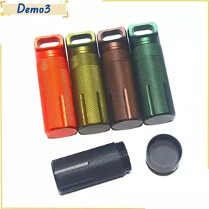 Chai Niêm Phong Chống Thấm Nước Nhôm - Hộp Đựng Thuốc Kín Khí EDC Dành Cho Hoạt Động Ngoài Trời, Cắm Trại Và Sinh Tồn