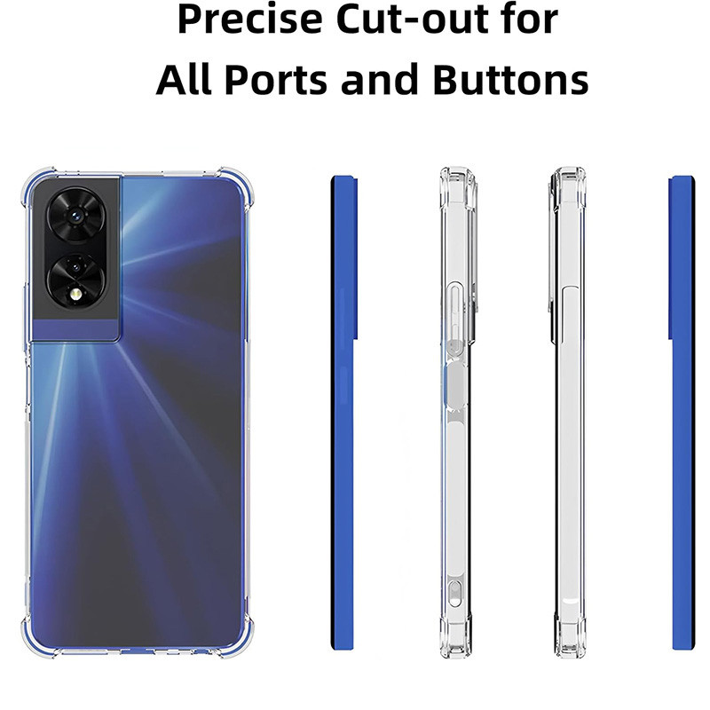 Dành Cho TCL 505 502 501 50 SE 50 XE Nxtapaper 5G Vỏ Mềm Chống Sốc Pha Lê Gel Trong Suốt TPU Vỏ Chống Sốc