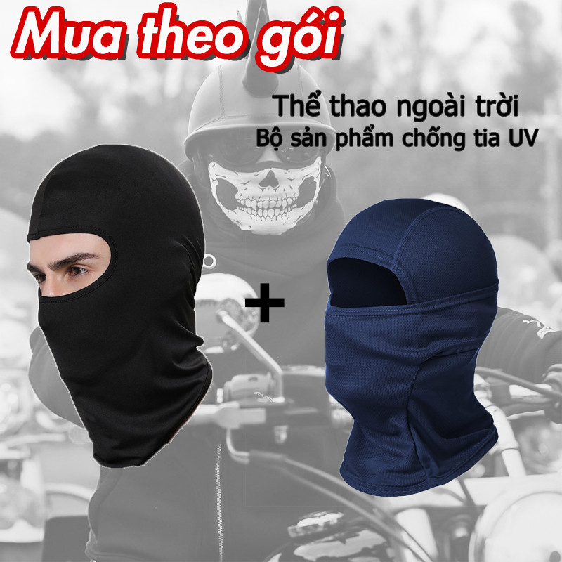 Mũ trùm đầu Balaclava Ice Silk - Chống nắng hiệu quả cho người lái xe máy, thoáng khí và thoải mái