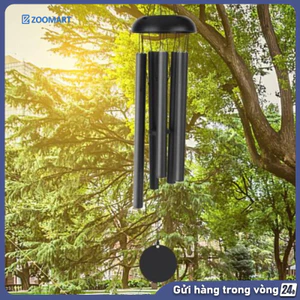 Chuông gió 5 ống lớn nhạc thiền kim loại 66cm , Chuông Gió (Phong Thủy), Nhạc Thiền, Phong Thủy, 6 Thanh
