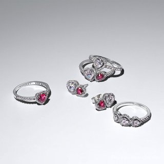 Hàng Spot [2026 mới] Nhẫn ba chiều Halo Heart