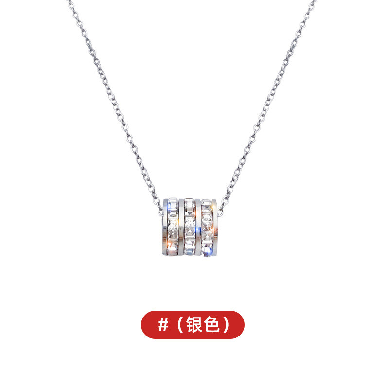 Vòng cổ thép titan kim cương - Quà tặng sang trọng, tôn lên đường eo