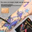 FAVORITEGOODS Bút xăm tạm thời, Đầu mềm 10 màu Bút vẽ nguệch ngoạc hình xăm, Bút xăm DIY kim loại nhanh khô có thể giặt được Tranh da cơ thể