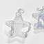 GUSTAVA Photocard Holder, Móc khóa khung Acrylic trong suốt Star Wings Series, Trang trí thẻ bảo vệ hình ảnh thần tượng 1 Inch dễ thương