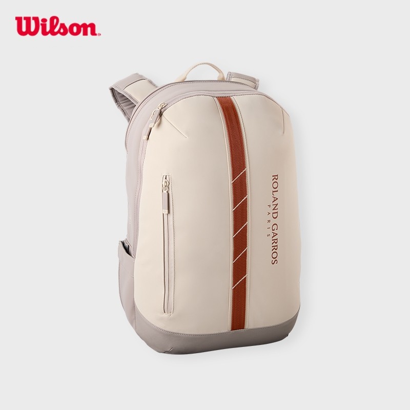 Wilson Roland Garros 2025 Backpack Cream/Clay Balo Đựng Vợt Tennis WR8042701