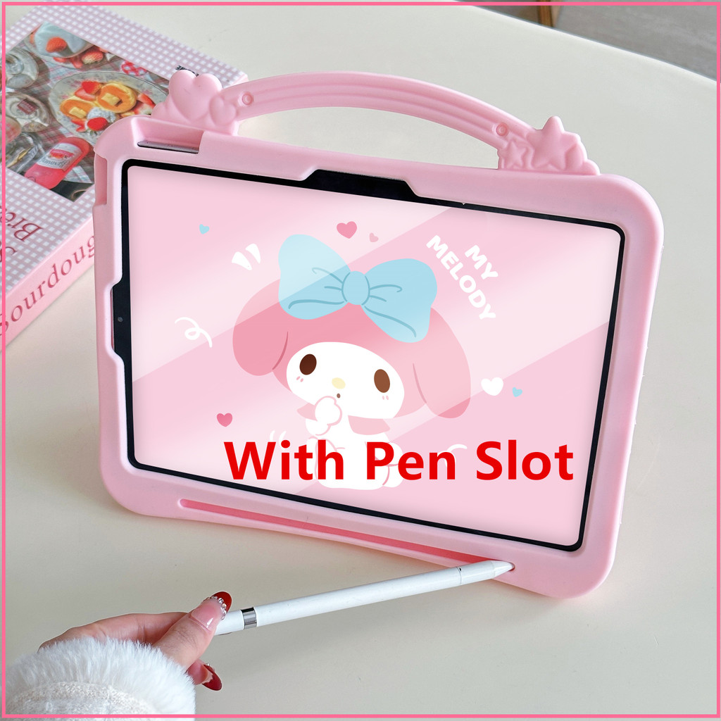 Ốp Lưng Cho IPad Thế Hệ 11 A16 Air 11 M3 2025 7th 8th 9th Gen 10.2 M2 / 2024 Mini 1 234567 Ipad 10th 10.9 ipad 5 6 9.7 ” air12345 2020 2022 360°Giá đỡ xoay Vỏ máy tính bảng trẻ em