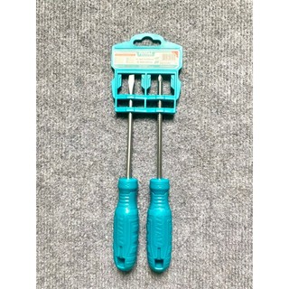 Bộ tuốc nơ vít dẹp và bake 2 chi tiết TOTAL THTDC250201