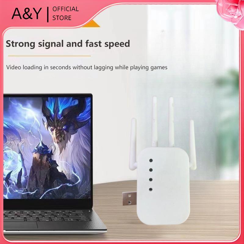 Bộ định tuyến WiFi A & Y 1PC Bộ định tuyến tăng cường tín hiệu tầm xa Bộ lặp không dây 300Mbps Bộ khuếch đại mở rộng tín hiệu WiFi 2.4G.