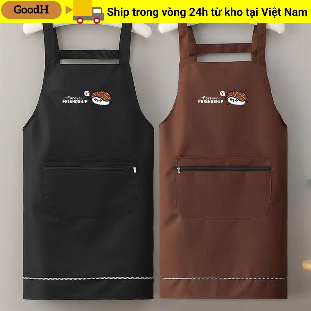 Tạp dề nhà bếp GOODH, Tạp dề Barista chống mài mòn gia dụng chống mài mòn, Dụng cụ làm sạch Tạp dề làm việc chống thấm nước Nhà hàng