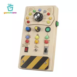 Gamchiano Montessori Ban Bận Rộn Kỹ Năng Vận Động Tinh Tế Trò Chơi Chơi Trong Nhà Cho Trẻ Em Bảng Cảm Giác