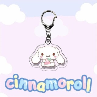 Kuromi Cinnamoroll Biểu cảm Anime Hình Acrylic Dễ thương Túi Charm Móc khóa
