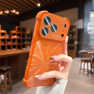 Ốp điện thoại họa tiết CD bốn góc chống rơi cho iPhone 17 Pro Max 13 14 15 16 pro max Phim bảo vệ gương chống rơi Vỏ mềm bảo vệ điện thoại