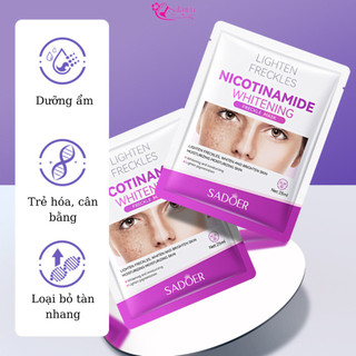 Combo 10 Mặt Nạ Mặt Dưỡng Trắng Da Cải Thiện Sắc Tố Da Giúp Da Sáng, Đều Màu, Dưỡng Ẩm Cho Da Săn Chắc Mịn Màng