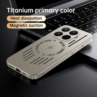 Từ Tính Siêu Mỏng Tản Nhiệt Dành Cho XIAOMI 15T Pro Sạc Không Dây Sơn Kim Loại Cứng PC Cho MI15T Pro