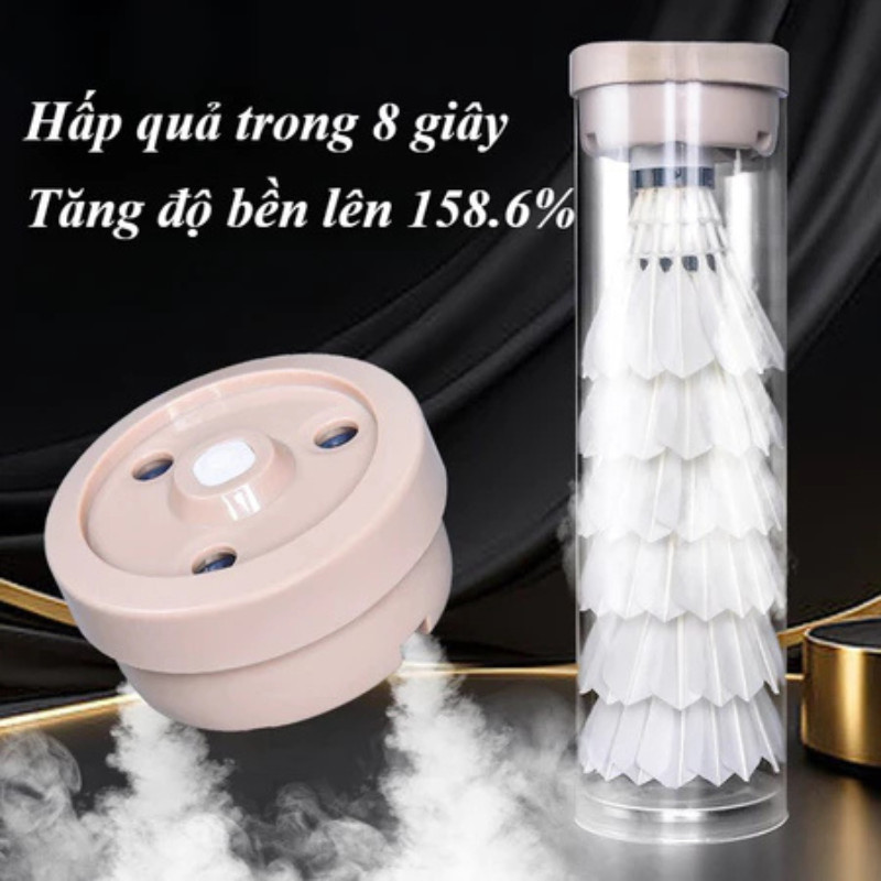 Máy Tạo Ẩm Cầu Lông - Thiết Kế Di Động, Sạc Type-C Nhanh, Giúp Tăng Độ Ẩm & Độ Bền Cho Quả Cầu Lông Khi Thi Đấu