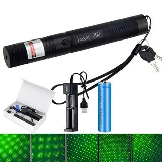 Bút Laser 303 Tia Xanh Lá 532nm 5000mw Chống Nước Sạc Type-C Chiếu Xa Cao Cấp