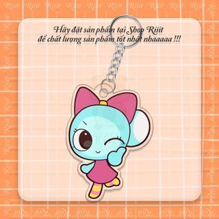Móc khóa Shrimpo Dandy's World phụ kiện túi xách balo móc khoá bằng chất liệu arcrylic trong suốt