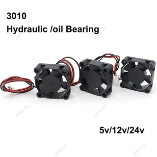 3cm DC 5V 12V 24V 3010 30MM 30 * 30 * 10MM Quạt Máy In 3D Quạt Card Đồ Họa Quạt Tay Dầu Vòng Bi Thủy Lực Dây 2pin F @ VN
