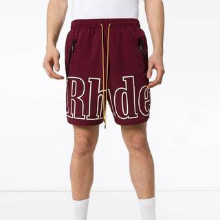 Rhude Summer American Shorts Men's Thin Fitness Street High Street Loose Quick-Drying Sports Training Basketball Pants Tide WRKn
