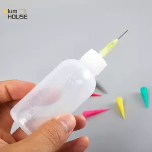 PlumHOUSE 1Pc 50ml Mứt Tranh Bóp Chai Với 7 Đầu Phun Đa Năng Sử Dụng Nồi Mứt Dụng Cụ Làm Bánh Dụng Cụ Vẽ VN