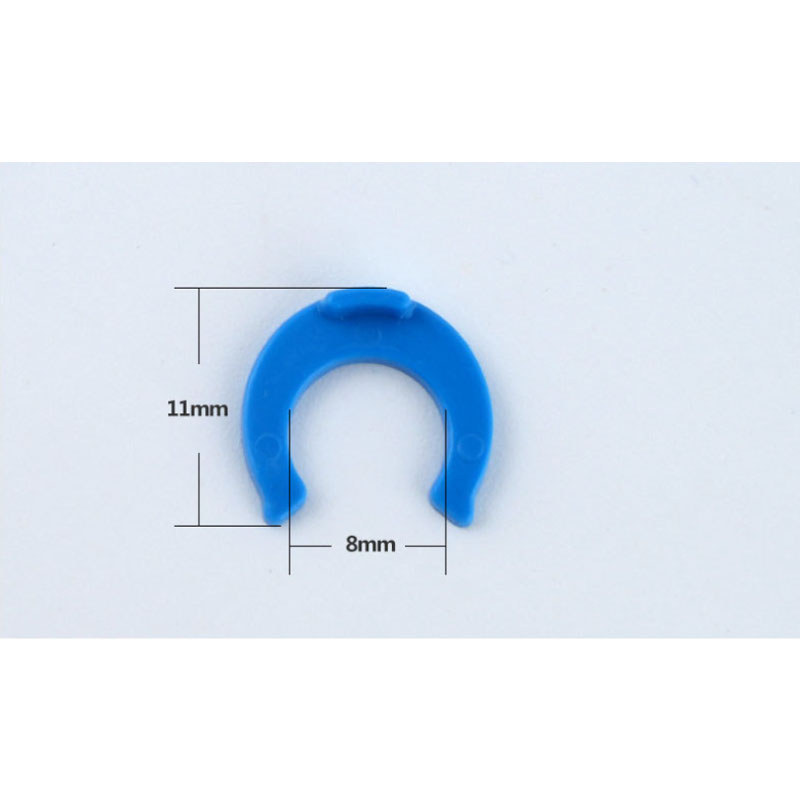 100 Chiếc 1 / 4 "3 / 8" OD Ống PE Lắp Ống Kẹp Xanh Ống Vòng Chữ C Đầu Nối Nhanh Bể Cá RO Lọc Nước Hệ Thống Thẩm thấu Ngược